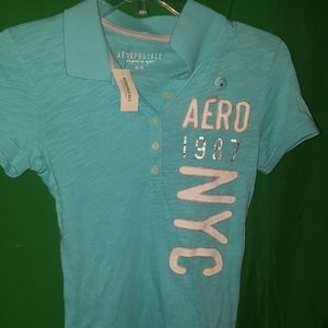 Aeropostale blue Polo